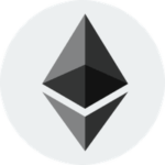 Ethereum Coin Icon: Ethereum blockchain logo for Peaceism projects.